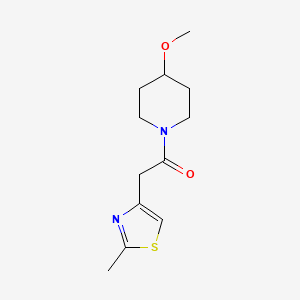 1-(4-Methoxypiperidin-1-yl)-2-(2-methyl-1,3-thiazol-4-yl)ethanone