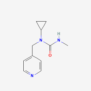 molecular formula C11H15N3O B7624367 1-Cyclopropyl-3-methyl-1-(pyridin-4-ylmethyl)urea 