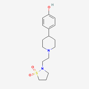 4-[1-[2-(1,1-Dioxo-1,2-thiazolidin-2-yl)ethyl]piperidin-4-yl]phenol