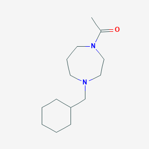 1-[4-(Cyclohexylmethyl)-1,4-diazepan-1-yl]ethanone