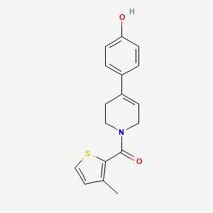 [4-(4-hydroxyphenyl)-3,6-dihydro-2H-pyridin-1-yl]-(3-methylthiophen-2-yl)methanone