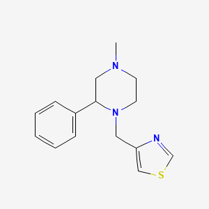 4-[(4-Methyl-2-phenylpiperazin-1-yl)methyl]-1,3-thiazole