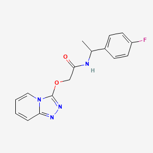 N-[1-(4-fluorophenyl)ethyl]-2-([1,2,4]triazolo[4,3-a]pyridin-3-yloxy)acetamide