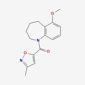 (6-Methoxy-2,3,4,5-tetrahydro-1-benzazepin-1-yl)-(3-methyl-1,2-oxazol-5-yl)methanone