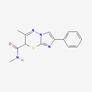 molecular formula C14H14N4OS B7624455 N,3-dimethyl-7-phenyl-2H-imidazo[2,1-b][1,3,4]thiadiazine-2-carboxamide 