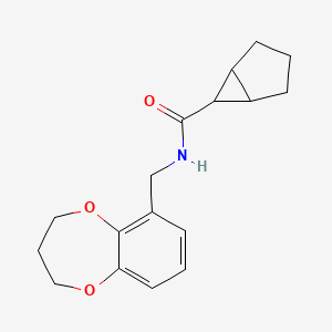 N-(3,4-dihydro-2H-1,5-benzodioxepin-6-ylmethyl)bicyclo[3.1.0]hexane-6-carboxamide