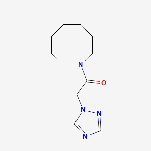 molecular formula C11H18N4O B7624481 1-(Azocan-1-yl)-2-(1,2,4-triazol-1-yl)ethanone 