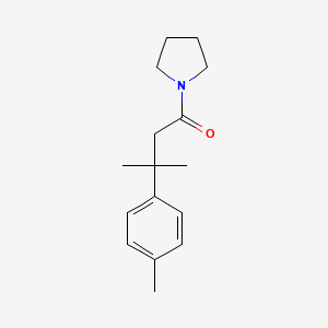 3-Methyl-3-(4-methylphenyl)-1-pyrrolidin-1-ylbutan-1-one