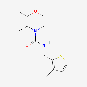 2,3-dimethyl-N-[(3-methylthiophen-2-yl)methyl]morpholine-4-carboxamide