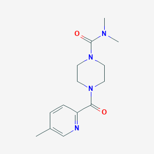 N,N-dimethyl-4-(5-methylpyridine-2-carbonyl)piperazine-1-carboxamide