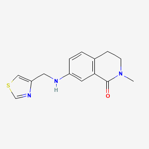 2-Methyl-7-(1,3-thiazol-4-ylmethylamino)-3,4-dihydroisoquinolin-1-one