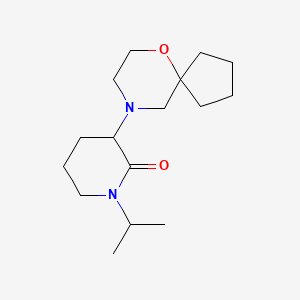 3-(6-Oxa-9-azaspiro[4.5]decan-9-yl)-1-propan-2-ylpiperidin-2-one