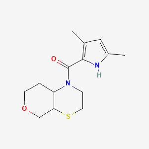 3,4a,5,7,8,8a-hexahydro-2H-pyrano[3,4-b][1,4]thiazin-1-yl-(3,5-dimethyl-1H-pyrrol-2-yl)methanone