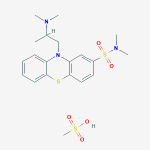 molecular formula C20H29N3O5S3 B076246 甲磺酸苯嗪 CAS No. 13115-40-7