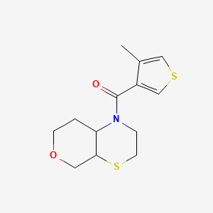 3,4a,5,7,8,8a-hexahydro-2H-pyrano[3,4-b][1,4]thiazin-1-yl-(4-methylthiophen-3-yl)methanone