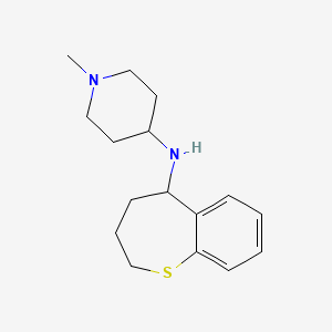 molecular formula C16H24N2S B7624609 1-methyl-N-(2,3,4,5-tetrahydro-1-benzothiepin-5-yl)piperidin-4-amine 