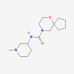 N-(1-methylpiperidin-3-yl)-6-oxa-9-azaspiro[4.5]decane-9-carboxamide