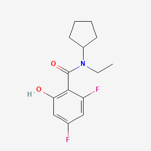 N-cyclopentyl-N-ethyl-2,4-difluoro-6-hydroxybenzamide