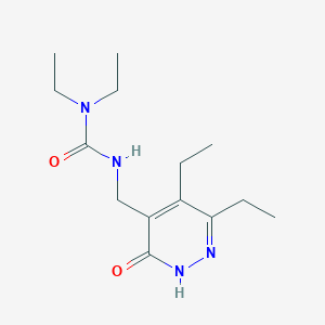 3-[(3,4-diethyl-6-oxo-1H-pyridazin-5-yl)methyl]-1,1-diethylurea