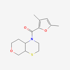 3,4a,5,7,8,8a-hexahydro-2H-pyrano[3,4-b][1,4]thiazin-1-yl-(3,5-dimethylfuran-2-yl)methanone