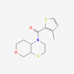 3,4a,5,7,8,8a-hexahydro-2H-pyrano[3,4-b][1,4]thiazin-1-yl-(3-methylthiophen-2-yl)methanone