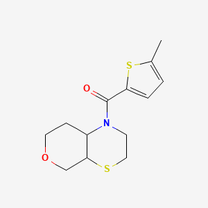 3,4a,5,7,8,8a-hexahydro-2H-pyrano[3,4-b][1,4]thiazin-1-yl-(5-methylthiophen-2-yl)methanone