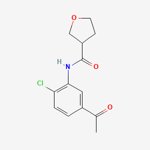 N-(5-acetyl-2-chlorophenyl)oxolane-3-carboxamide