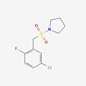 1-[(5-Chloro-2-fluorophenyl)methylsulfonyl]pyrrolidine