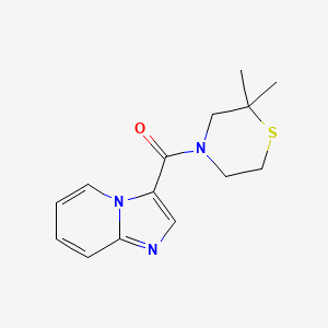 (2,2-Dimethylthiomorpholin-4-yl)-imidazo[1,2-a]pyridin-3-ylmethanone