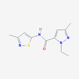 2-ethyl-5-methyl-N-(3-methyl-1,2-thiazol-5-yl)pyrazole-3-carboxamide