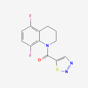 (5,8-difluoro-3,4-dihydro-2H-quinolin-1-yl)-(thiadiazol-5-yl)methanone