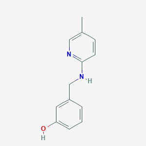 3-[[(5-Methylpyridin-2-yl)amino]methyl]phenol