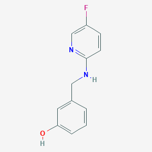 3-[[(5-Fluoropyridin-2-yl)amino]methyl]phenol