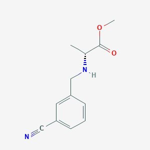 methyl (2R)-2-[(3-cyanophenyl)methylamino]propanoate