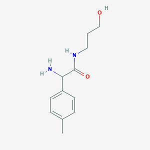 2-amino-N-(3-hydroxypropyl)-2-(4-methylphenyl)acetamide