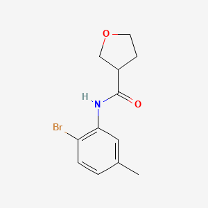 N-(2-bromo-5-methylphenyl)oxolane-3-carboxamide