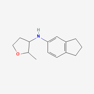 N-(2,3-dihydro-1H-inden-5-yl)-2-methyloxolan-3-amine