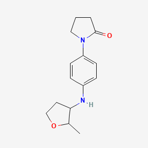 1-[4-[(2-Methyloxolan-3-yl)amino]phenyl]pyrrolidin-2-one