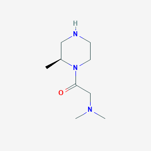 molecular formula C9H19N3O B7624919 2-(dimethylamino)-1-[(2S)-2-methylpiperazin-1-yl]ethanone 