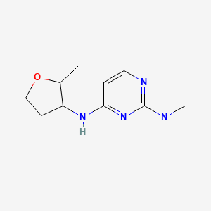 2-N,2-N-dimethyl-4-N-(2-methyloxolan-3-yl)pyrimidine-2,4-diamine