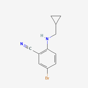 5-Bromo-2-(cyclopropylmethylamino)benzonitrile