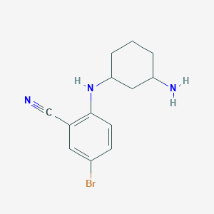 2-[(3-Aminocyclohexyl)amino]-5-bromobenzonitrile