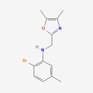 2-bromo-N-[(4,5-dimethyl-1,3-oxazol-2-yl)methyl]-5-methylaniline