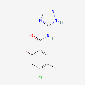 4-chloro-2,5-difluoro-N-(1H-1,2,4-triazol-5-yl)benzamide