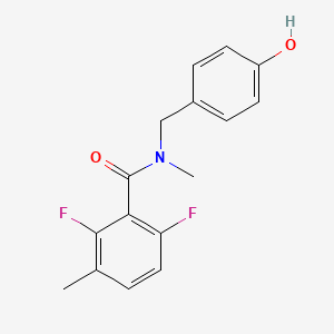 2,6-difluoro-N-[(4-hydroxyphenyl)methyl]-N,3-dimethylbenzamide