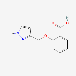 2-[(1-Methylpyrazol-3-yl)methoxy]benzoic acid