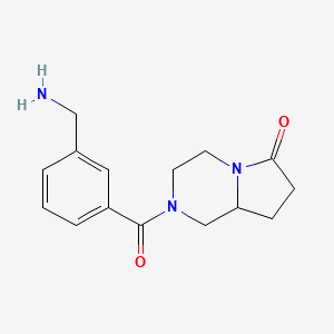 2-[3-(Aminomethyl)benzoyl]-1,3,4,7,8,8a-hexahydropyrrolo[1,2-a]pyrazin-6-one