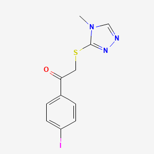 1-(4-Iodophenyl)-2-[(4-methyl-1,2,4-triazol-3-yl)sulfanyl]ethanone