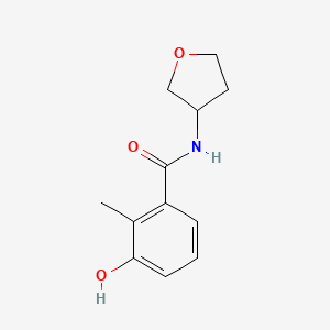 3-hydroxy-2-methyl-N-(oxolan-3-yl)benzamide