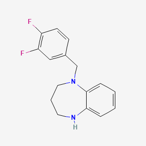 5-[(3,4-Difluorophenyl)methyl]-1,2,3,4-tetrahydro-1,5-benzodiazepine